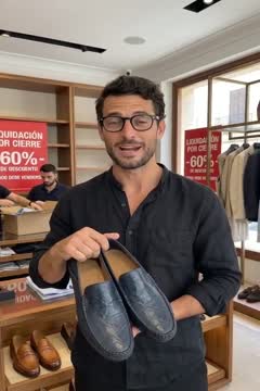 Mocasín de piel
