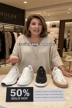 Zapatillas con promoción