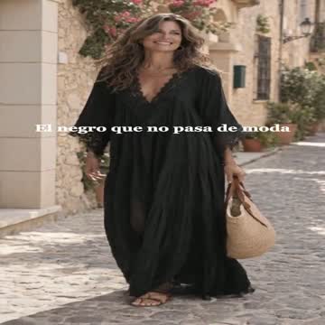 Vestido negro con oferta